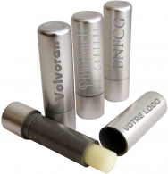 Baume à lèvres tube aluminium /ingrédients 100% naturels avec protection solaire naturelle 5 / arôme vanille