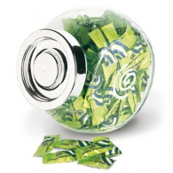 Dimensions: 170x130x170 mm.
contenu: a bonbons sachet (ref. ca0001)700 grs.
b bonbons 2 papillotes (ref. ca0009)650 grs.
personnalisation: 1