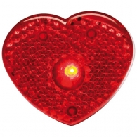 Clignotant en forme d'un coeur, livré avec pile - 4 x 3,2 x 1,4 cm