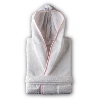 Peignoir capuche 86 cm - gamme bebe 400 g/m² - 95% coton (peigné), 5% polyamide -