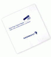 Serviette en papier publicitaire avec personnalisation de votre logo - modèle 1 pli