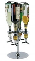 Support pivotant pour bouteilles de bar avec doseurs