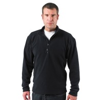 Sweat zippé en microfibre polaire jerzees100 % polyester anti-peluche, fils fins formant un tissu dense et