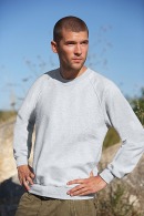 Sweatshirt manches raglan fruit of the loom70 % coton 30 % polyester, confortable col rond en