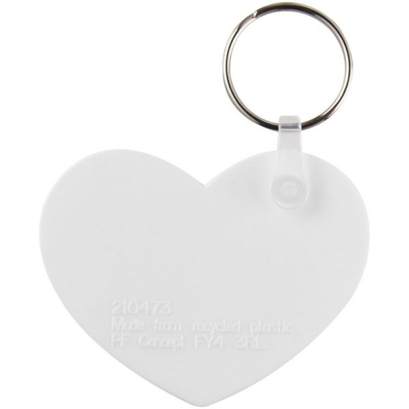 Porte-clés plastique personnalisable coeur – AYOMEDIA