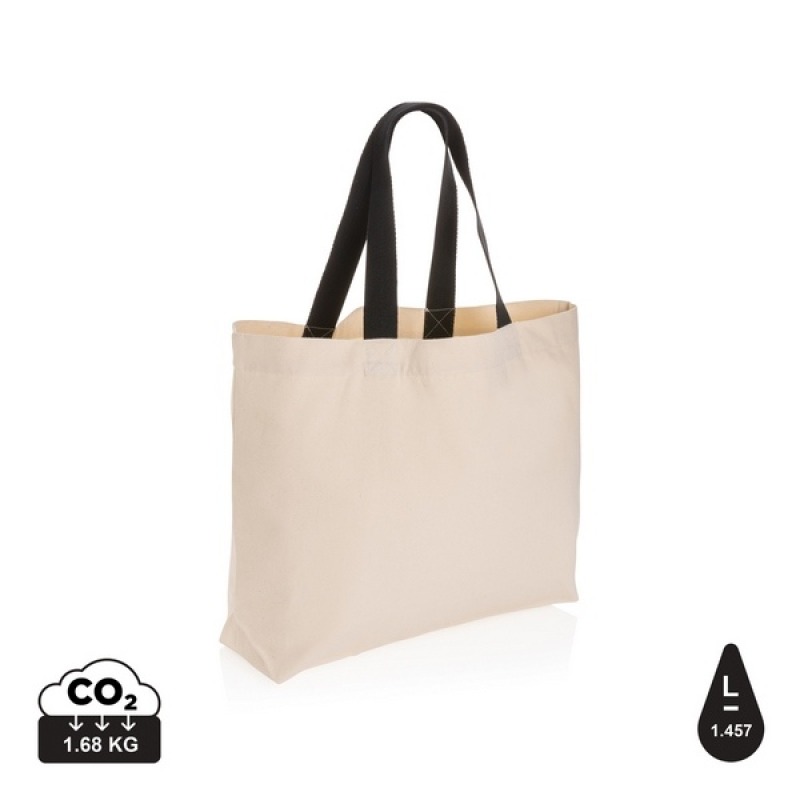 Cabas, Cabas personnalisé, Grand sac tote en toile 240 g/m² recyclée non  teintée aware™ personnalisable