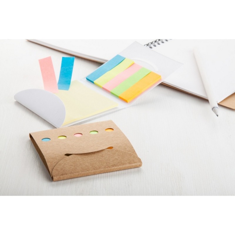 Lot De 2 Blocs Mémo Adhésifs Colorés Avec Support Plastique - 7.6x4x5.3 Cm - Idéal Pour Notes Et Rappels - 5