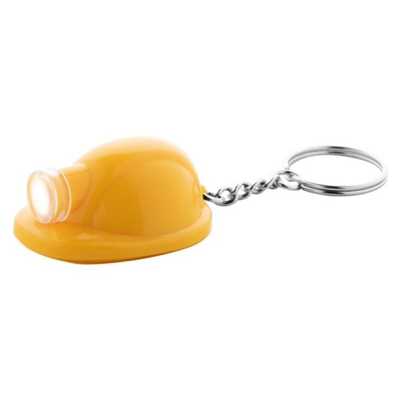 Porte-clés personnalisé en forme de casque de chantier rigide