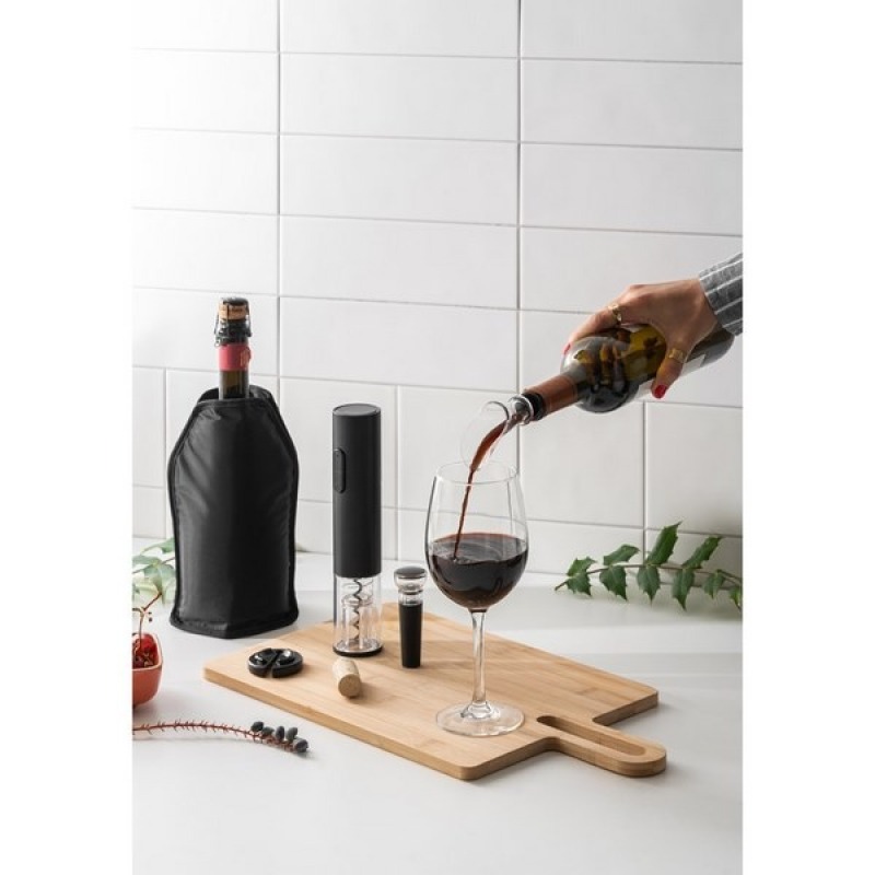Housse Gel Bouteille IMIKEYA Housse Réfrigérante Réutilisable Pour Bouteilles De Vin - Système Gel Noir Pour Boissons Et Cocktails