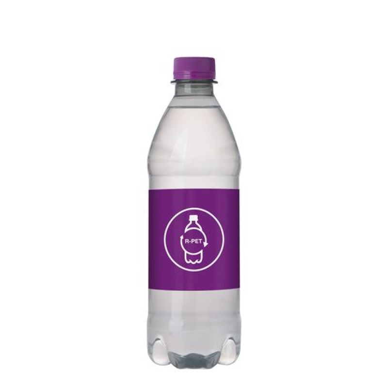 Botella de agua mineral natural 50cl hecha con plástico 100