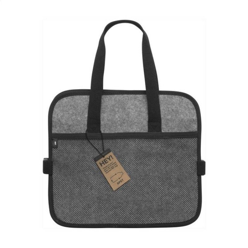 Organizador para el coche: una bolsa de fieltro, organizador para el  maletero en negro y gris.