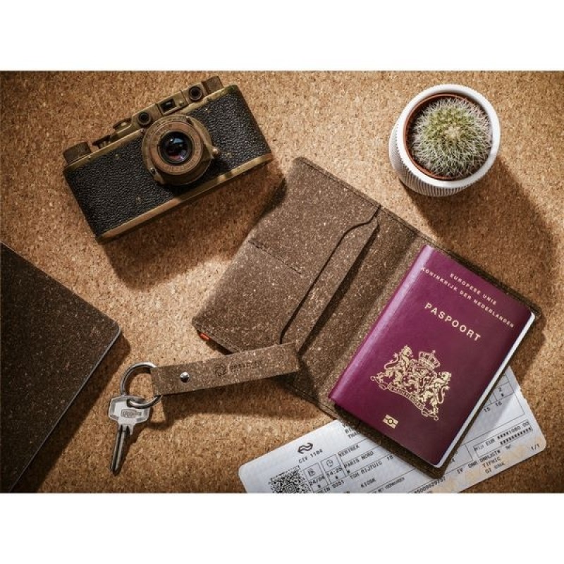Étuis à passeport personnalisé en cuir recyclé