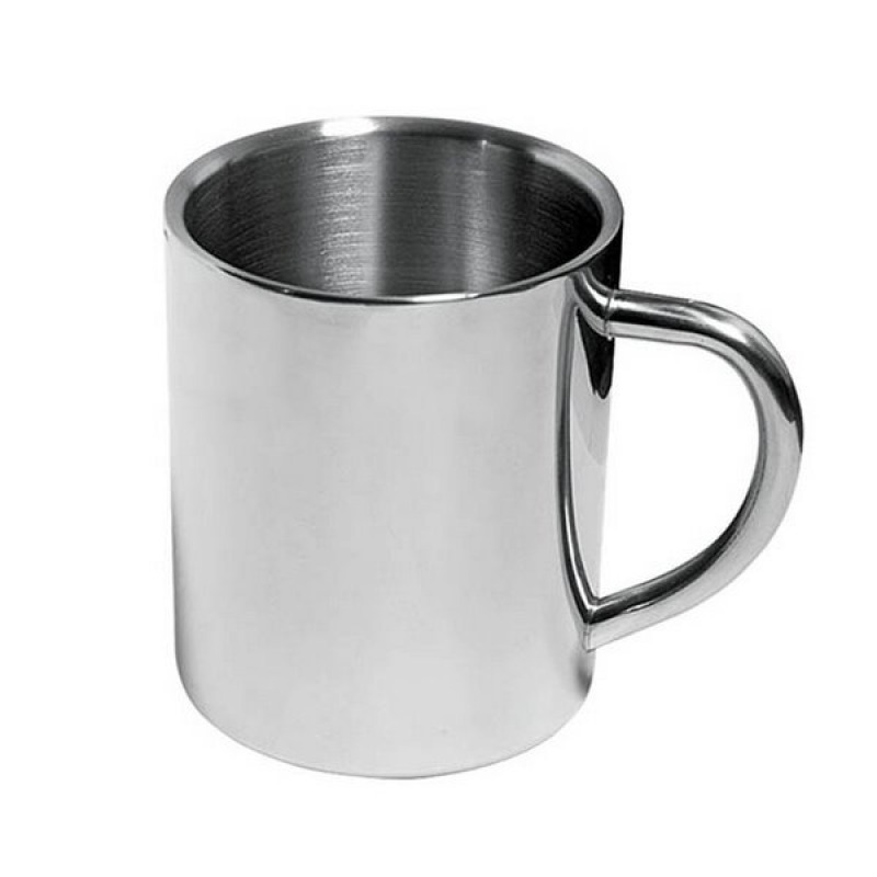 Mug et tasse en métal, Objets publicitaires, Mug publicitaire inox 210 ml  double paroi
