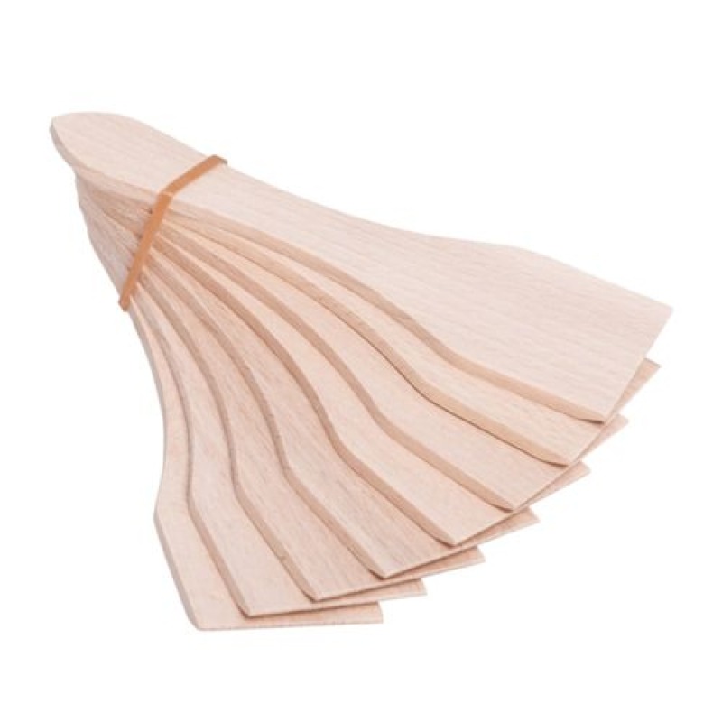 Spatule Raclette En Bois De Hêtre 8 Pcs Grattoir Spatule Ant Adherent Pour Poeles A Raclette Avec 2 Pince Anti Rayures