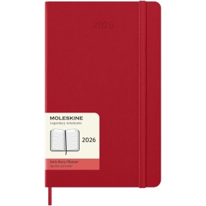Agenda personnalisable L quotidien 12 mois Moleskine à couverture rigide