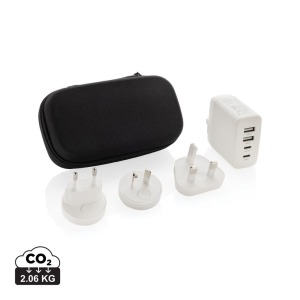 Chargeur de voyage avec logo en plastique RCS TravelCharge Pro