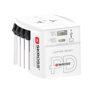 SKROSS Adaptateur personnalisable de voyage universel MUV 65W PD avec USB