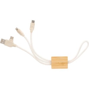 Câble de charge personnalisable en bambou Keegan