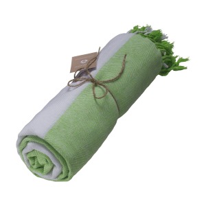 Serviette de plage/Fouta personnalisable en coton recyclé 180 g/m2 certifiée GRS