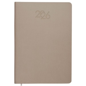 Agenda personnalisé quotidien 2026 avec couverture souple en PU résistant à la chaleur