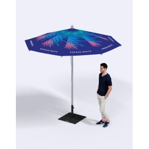 Parasol rond personnalisable aluminium de 2,7m de diamètre