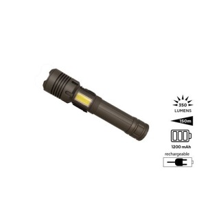Lampe-torche publicitaire rechargeable 2 en 1 'Rigel' M