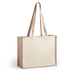 Sac publicitaire shopping en jute et toile