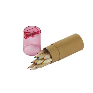 Tube cartonné de 12 crayons - Nate