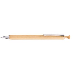 Stylo en bois et clip brillant