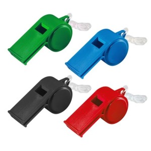 Sifflet à roulette sport avec cordelette
