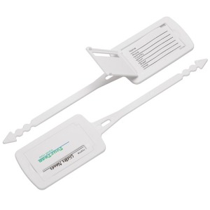 Etiquette à bagage, rectangulaire