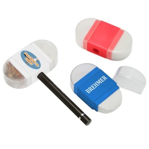 Taille-crayon personnalisable gomme