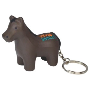 Porte-clés cheval anti-stress personnalisable