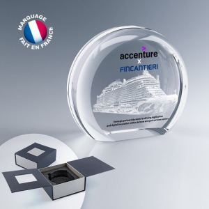 Trophée rond personnalisable
