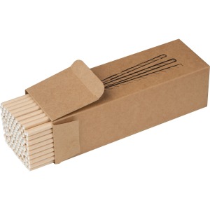 Lot de 100 pailles personnalisables en papier