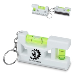Mini porte-clés niveau à bulle personnalisable