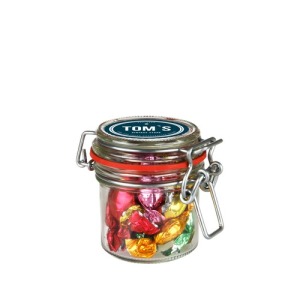 Mini bonbonnière hermétique en verre