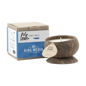 We Love The Planet Coconut Candle bougie avec logo