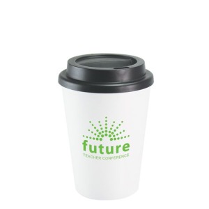 Tasse personnalisée à café à emporter en plastique à double paroi 340ml/12oz **