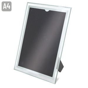 Cadre publicitaire A4 en verre pour diplôme
