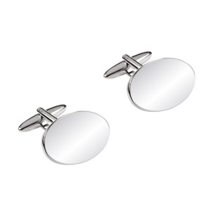 Boutons de manchette ovales 14.5x19mm