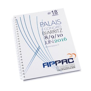 Cahier couverture rigide Wire-O A5 80 feuilles