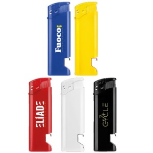 Briquet électronique personnalisable ouvre-bouteilles
