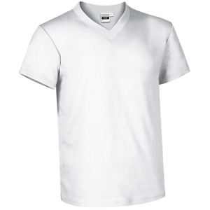 T-shirt col V avec logo