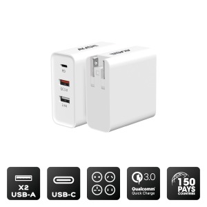 Chargeur secteur 32W universel personnalisable - EU/US/UK/AUS