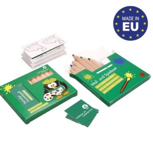 Set 6 crayons avec jeu de mémo à colorier