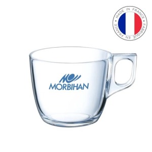 Tasse publicitaire à cappuccino en verre 22cl