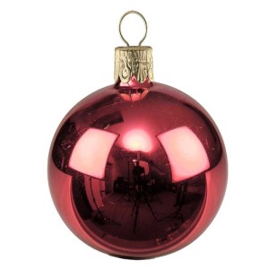 Boule de Noël en verre soufflé avec logo Ø8cm