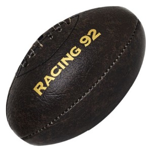 MINI BALLON DE RUGBY VINTAGE publicitaire SIMILI-CUIR