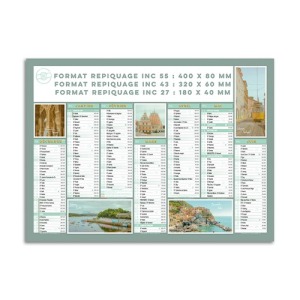 Calendrier personnalisable bancaire thématique voyage en Europe